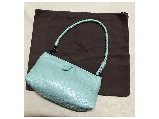 Bottega Veneta Borsa a tracolla Intrecciato Verde chiaro - vista 2
