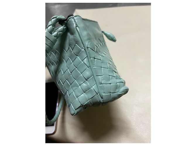 Bottega Veneta Borsa a tracolla Intrecciato Verde chiaro - vista 7