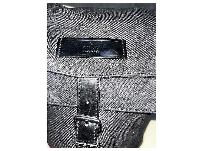 Gucci Borsa a Tracolla in Tela GG Supreme Nero - vista 2