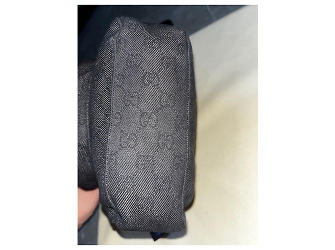 Gucci Borsa a Tracolla in Tela GG Supreme Nero - vista 3