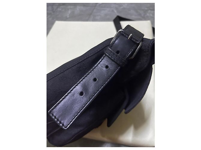 Gucci Borsa a Tracolla in Tela GG Supreme Nero - vista 5