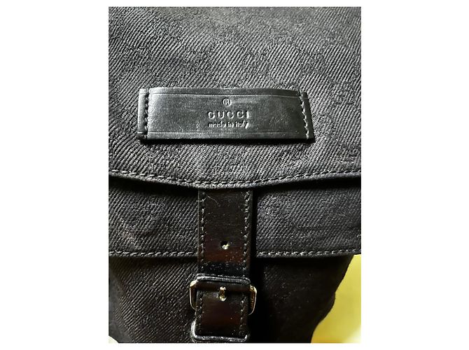 Gucci Borsa a Tracolla in Tela GG Supreme Nero - vista 6