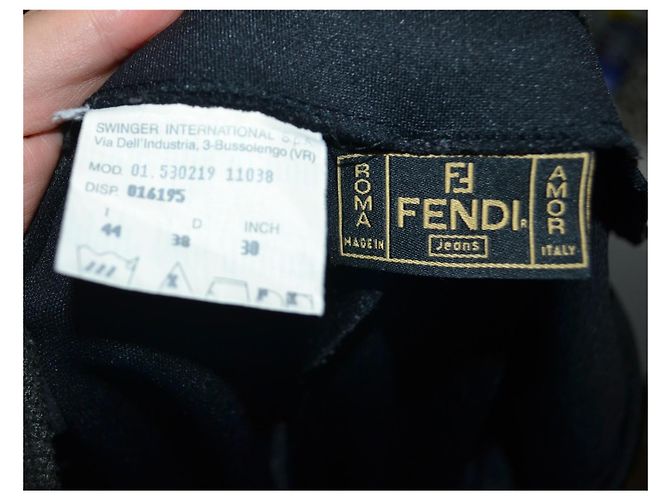Fendi Slim-Fit Hose Schwarz - Ansicht 6