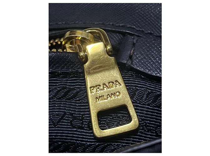 Prada gesteppte Nylon-Schultertasche Schwarz - Ansicht 7