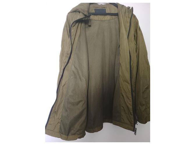 Prada Khaki Nylon Hooded Jacket - view 2