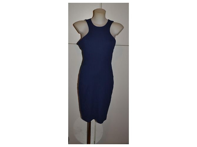 Versace Dunkelblaues Midikleid - Ansicht 2