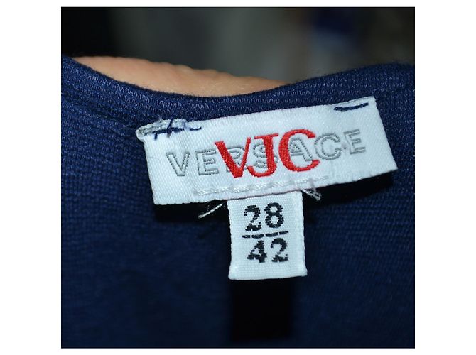 Versace Dunkelblaues Midikleid - Ansicht 6
