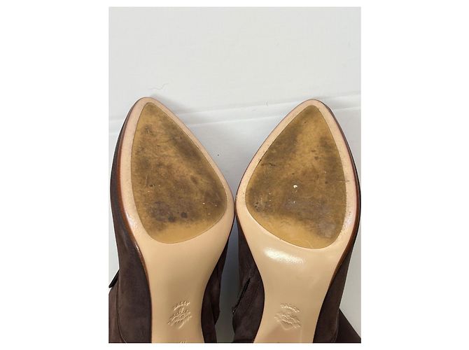 Bally braune Wildleder Stiefeletten - Ansicht 14
