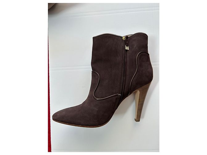 Bally braune Wildleder Stiefeletten - Ansicht 4