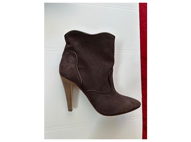 Bally braune Wildleder Stiefeletten - Ansicht 5