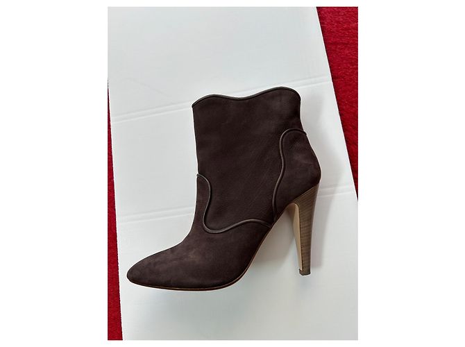 Bally braune Wildleder Stiefeletten - Ansicht 7
