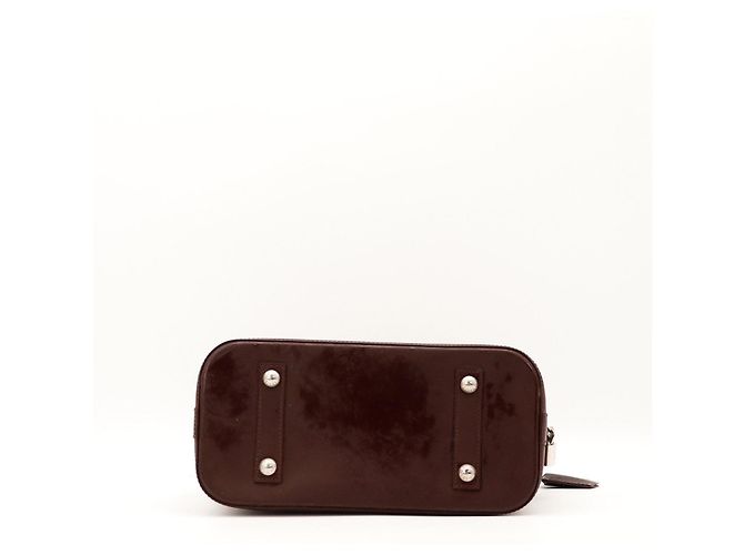 Louis Vuitton Alma BB Borsa a mano in pelle Epi Marrone - vista 5