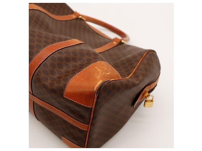 Bolsa Boston Céline Macadam Monograma Marrom - vista 12