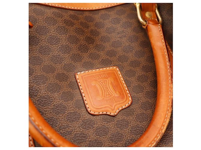 Bolsa Boston Céline Macadam Monograma Marrom - vista 6