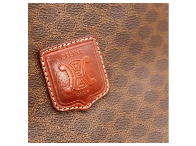 Céline Celine Monogram Canvas Bucket Bag Brown - view 7
