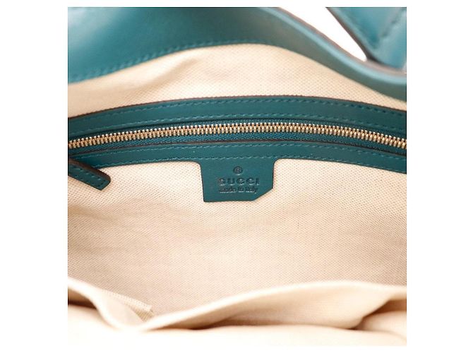 Gucci Jackie 1961 Borsa Hobo Pelle Blu Petrolio Verde scuro - vista 8