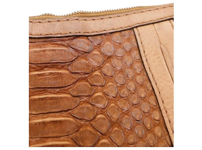 Borsa Hobo Gucci Jackie in pelle di pitone Marrone - vista 8