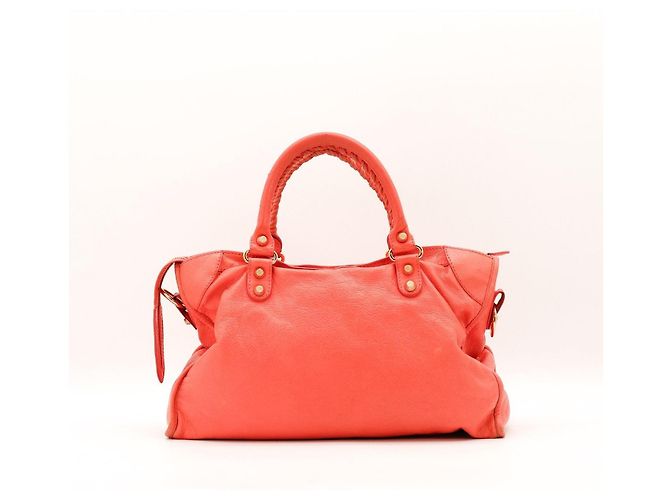 Borsa Balenciaga City Classic Corallo - vista 3