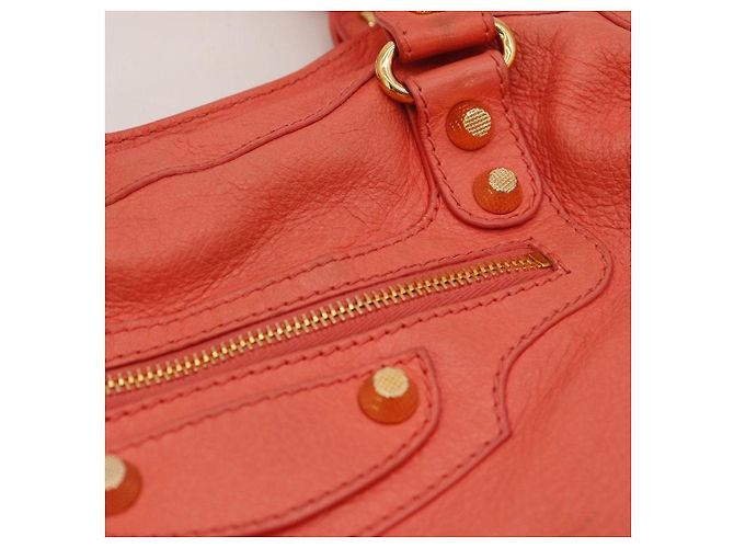 Borsa Balenciaga City Classic Corallo - vista 7