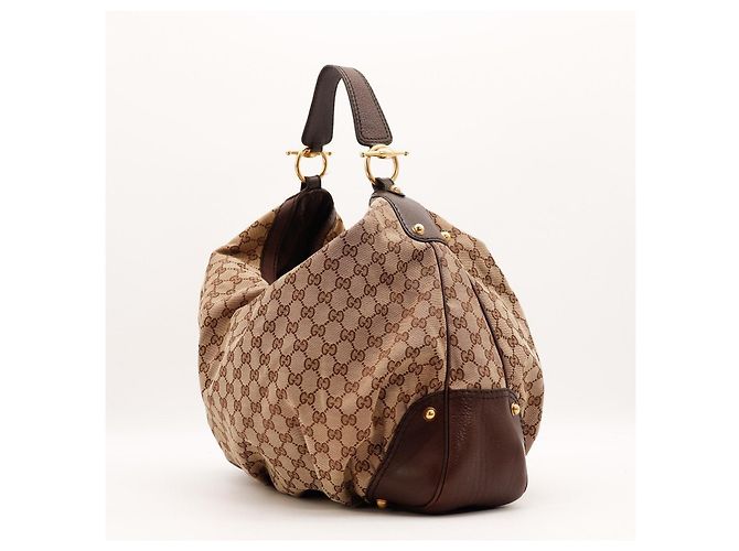 Gucci GG Monogramm Canvas Hobo-Bag Braun - Ansicht 2
