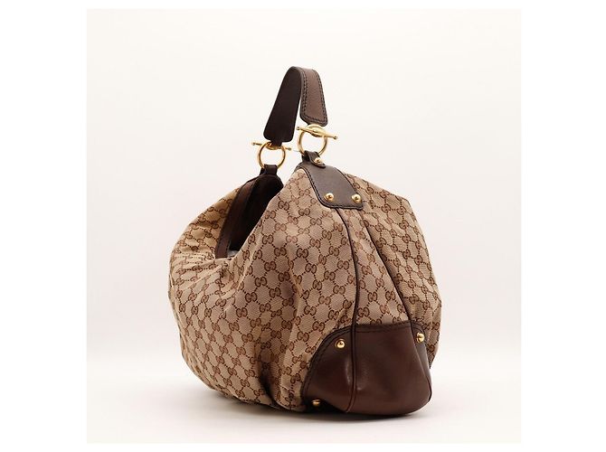Gucci GG Monogramm Canvas Hobo-Bag Braun - Ansicht 4