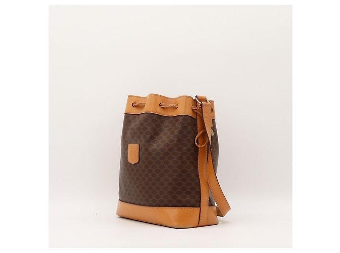 Céline Bolso Bucket Celine Macadam Castaño Monograma - vista 2