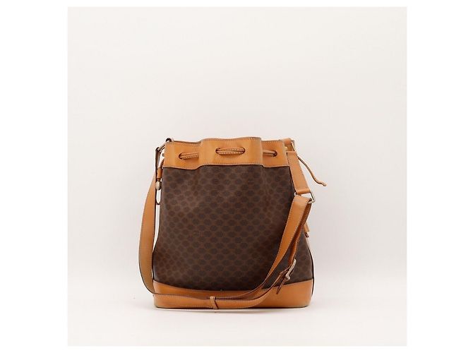 Céline Bolso Bucket Celine Macadam Castaño Monograma - vista 3