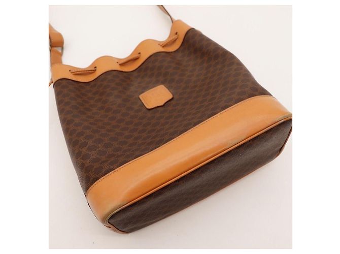 Céline Bolso Bucket Celine Macadam Castaño Monograma - vista 7