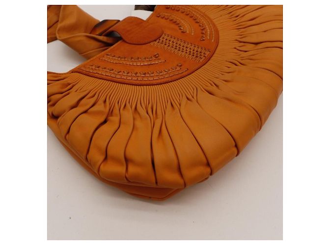 Christian Dior Borsa Hobo in pelle arancione - vista 11