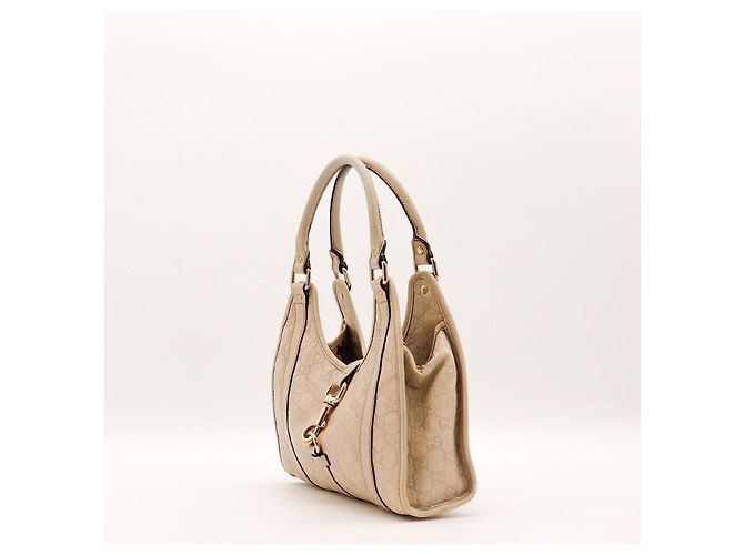 Gucci Bolsa de ombro monograma GG Bege - vista 2