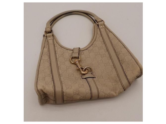 Gucci Bolsa de ombro monograma GG Bege - vista 6