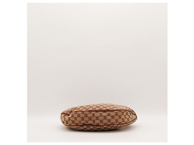 Gucci Monogram Bamboo Hobo-Bag Braun Beige - Ansicht 5