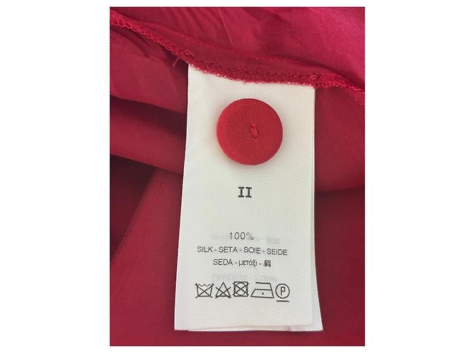 Autre Marque Gonna lunga in seta rossa forte_forte 'Resort' Rosso - vista 10