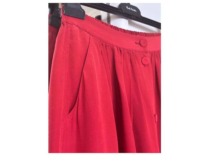 Autre Marque Gonna lunga in seta rossa forte_forte 'Resort' Rosso - vista 5
