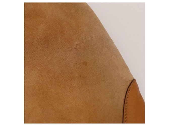 Borsa Hobo Gucci in camoscio e pelle con borchie Marrone - vista 10