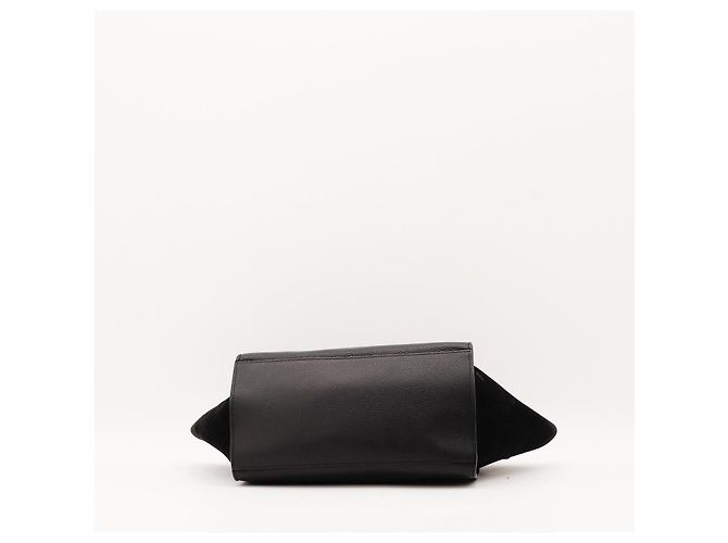 Céline Celine Borsa Trapeze Pelle Nera e Camoscio Nero - vista 5