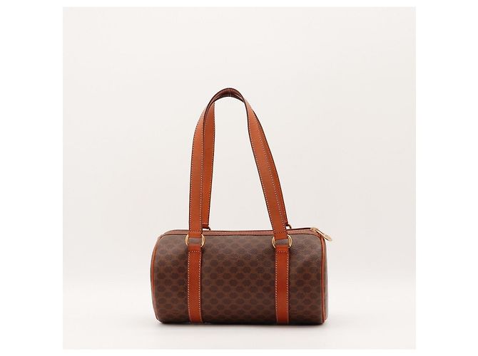 Céline Celine Macassar Monogram Boston Bag Brown - view 3