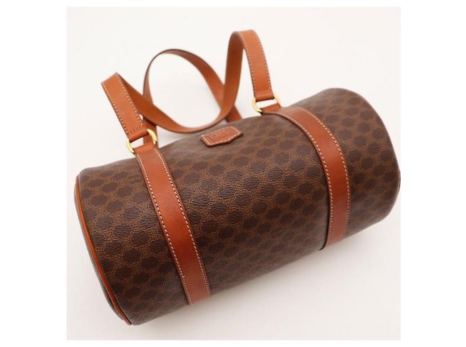 Céline Celine Macassar Monogram Boston Bag Brown - view 6