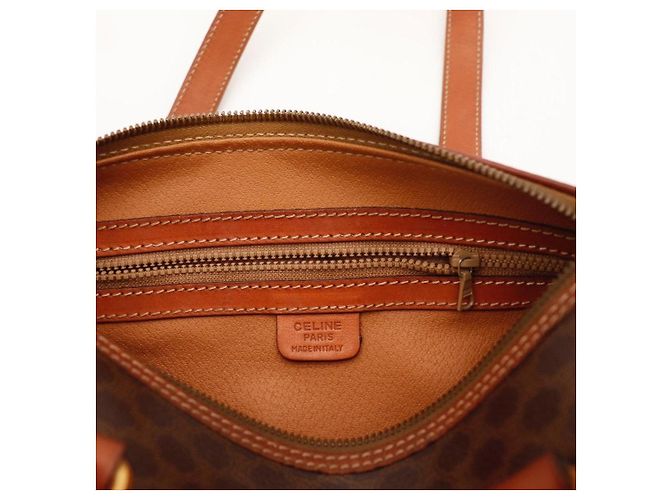 Céline Celine Macassar Monogram Boston Bag Brown - view 8