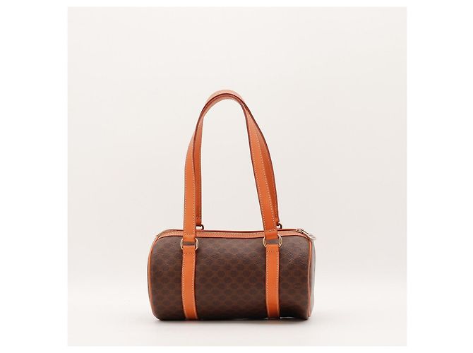 Céline Celine Borsa Boston Monogram Marrone - vista 3