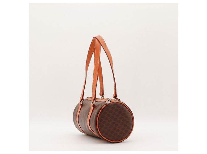 Céline Celine Borsa Boston Monogram Marrone - vista 4