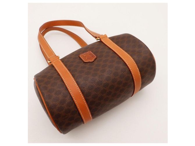 Céline Celine Borsa Boston Monogram Marrone - vista 6