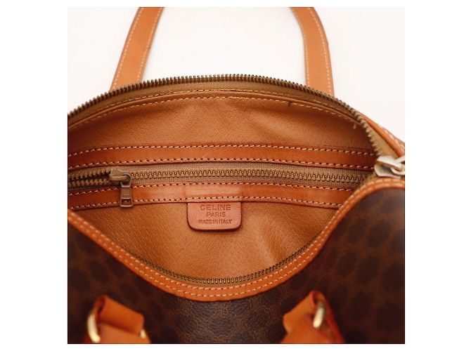 Céline Celine Borsa Boston Monogram Marrone - vista 8