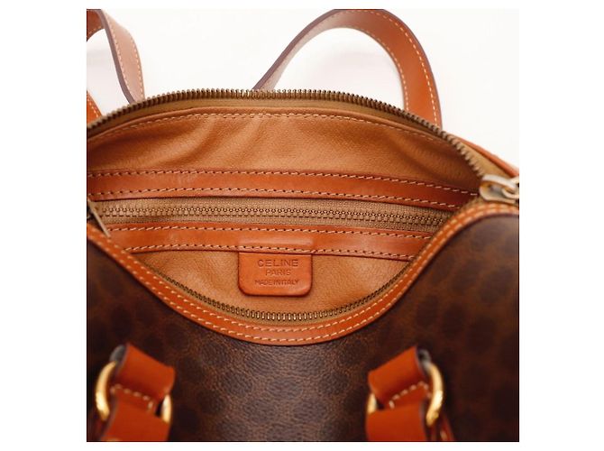 Céline Bolsa Boston Monogram Marrom Monograma - vista 8