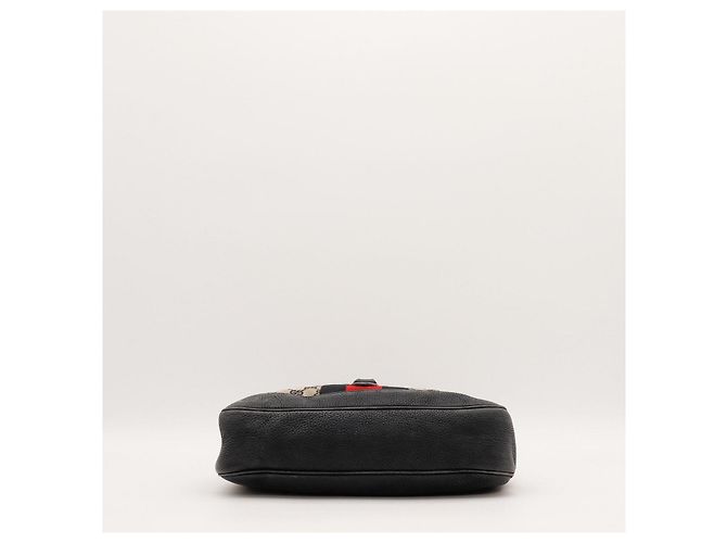 Gucci Borsa Hobo Jackie in tela monogram Nero Rosso Beige - vista 5