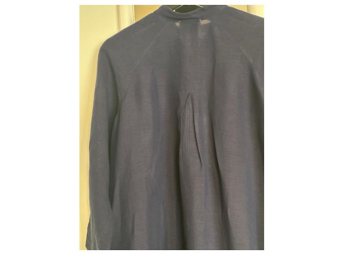 Autre Marque forte_forte Abito lungo blu navy in lino e cotone Blu scuro - vista 10