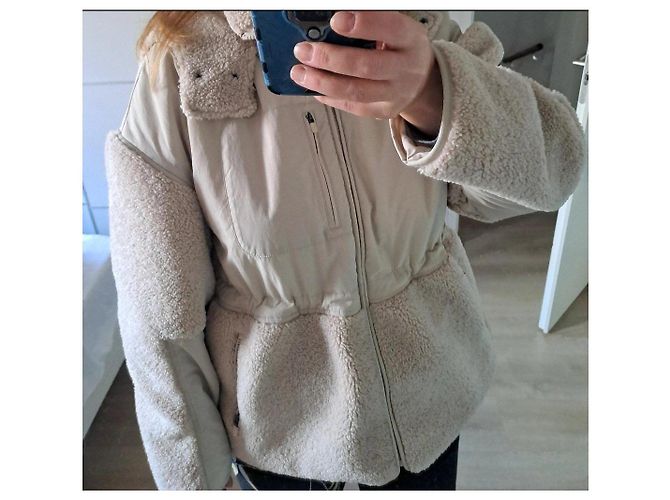 Autre Marque Sweaty Betty Teddy Fleece Jacke Beige - Ansicht 2