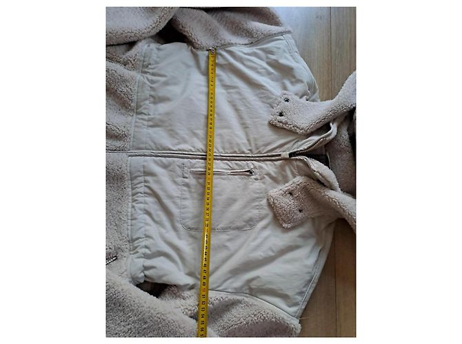 Autre Marque Sweaty Betty Teddy Fleece Jacke Beige - Ansicht 6