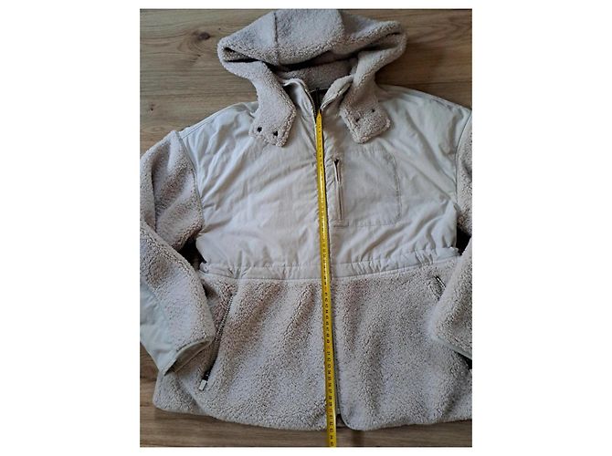 Autre Marque Sweaty Betty Teddy Fleece Jacke Beige - Ansicht 7