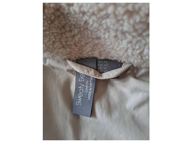 Autre Marque Sweaty Betty Teddy Fleece Jacke Beige - Ansicht 8